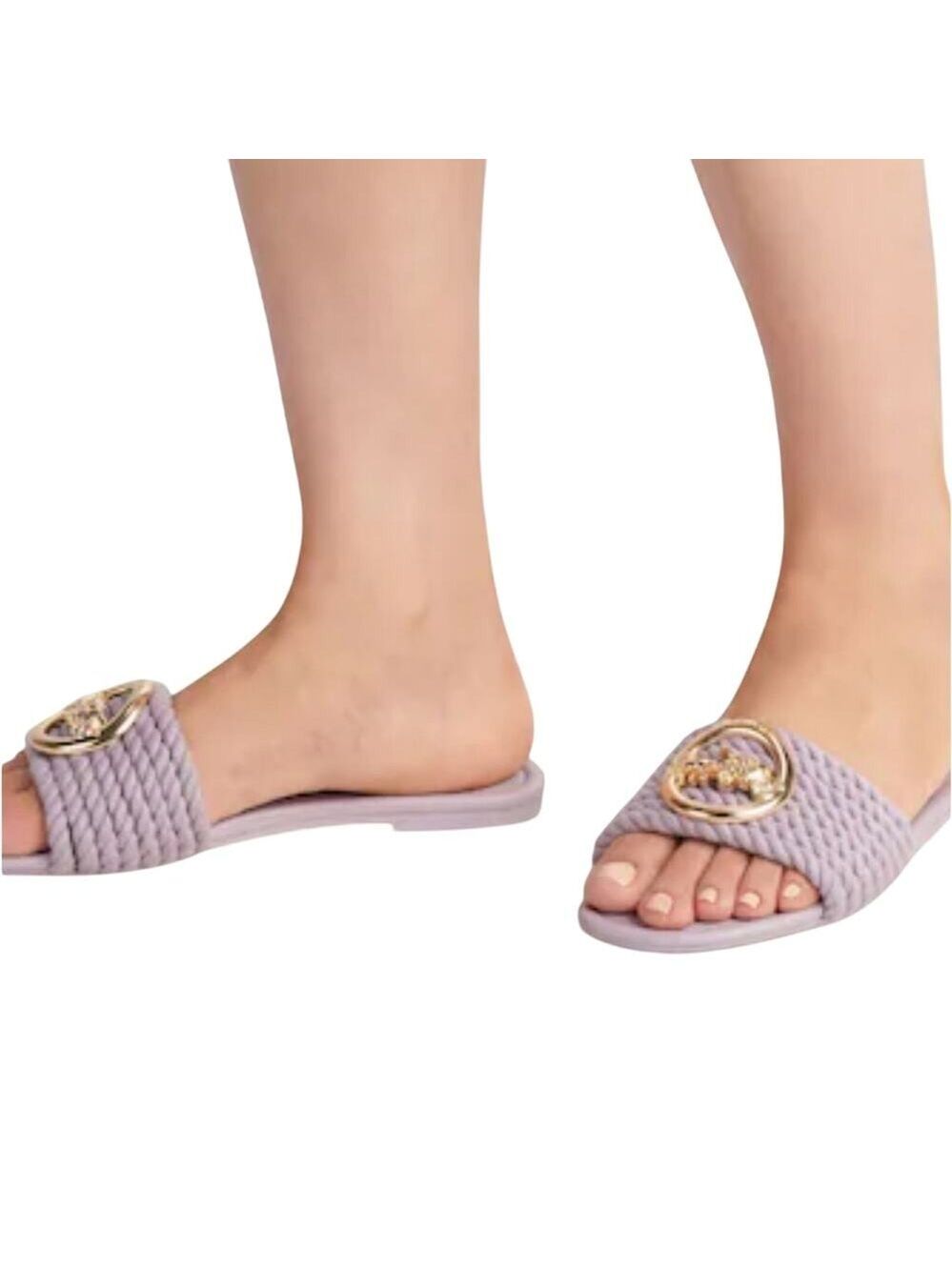 COACH JOLIE SLIP ON SANDALS IN SOFT LILAC SIZE 10 - Picture 5 of 7